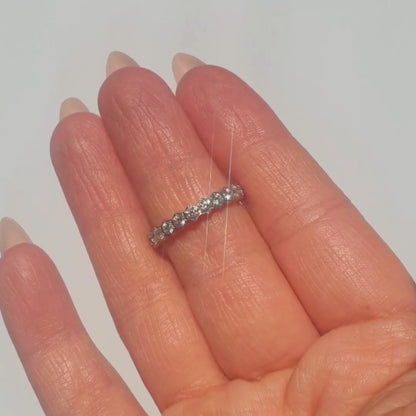 Honeycomb Band - Crystal Ring Gold / Silver
