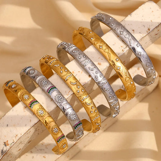 Tarot Card  Cuff Bracelet Gold | Silver