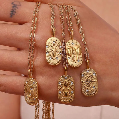 Weven Design Zodiac Gold Necklace