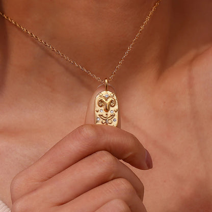 Weven Design Zodiac Gold Necklace
