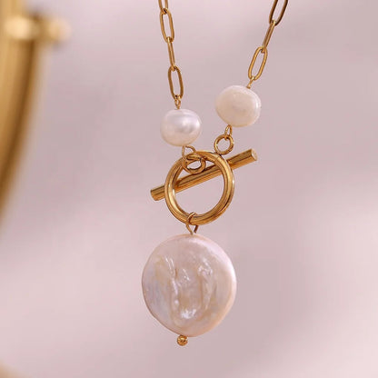 Ocean Whisper - Natural Baroque Pearl Necklace