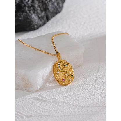 Intuitive Power - Moon & Star Necklace