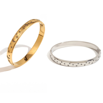 Evil Eye - Gold | Sailver Bangle Bracelet