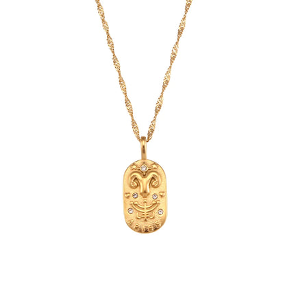 Weven Design Zodiac Gold Necklace