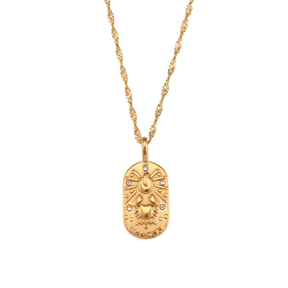 Weven Design Zodiac Gold Necklace