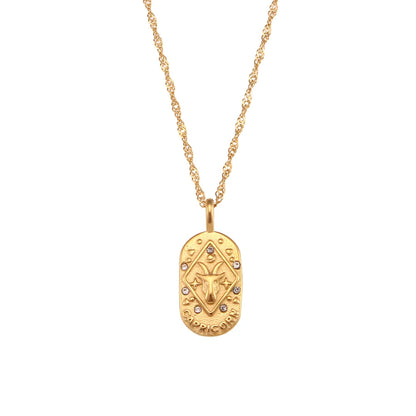 Weven Design Zodiac Gold Necklace