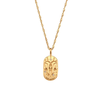 Weven Design Zodiac Gold Necklace