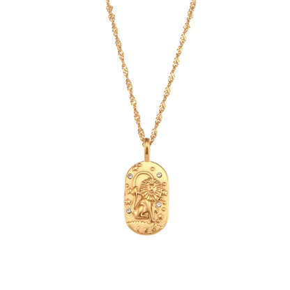 Weven Design Zodiac Gold Necklace