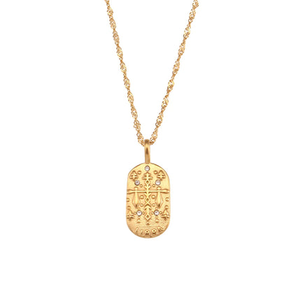 Weven Design Zodiac Gold Necklace