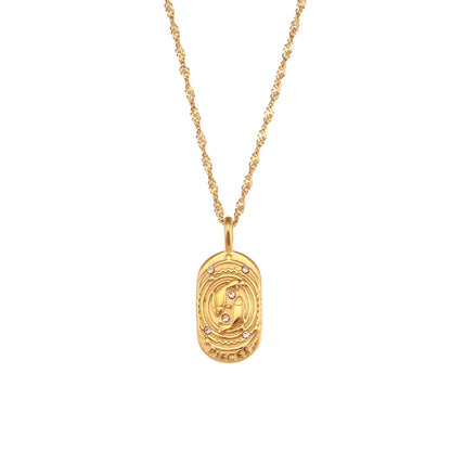 Weven Design Zodiac Gold Necklace