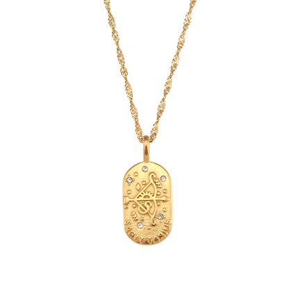 Weven Design Zodiac Gold Necklace