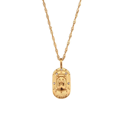 Weven Design Zodiac Gold Necklace