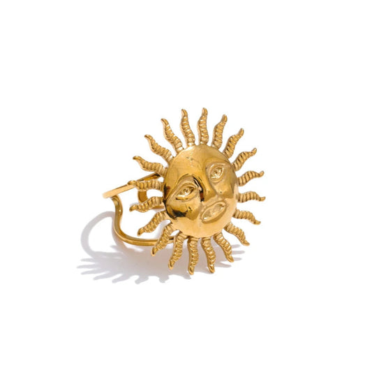 Solstice -18k Sun Open Adjustable Ring
